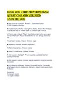 ECON 2020 CERTIFICATION EXAM QUESTIONS AND VERIFIED ANSWERS 2026&period;pdf&NewLine;&NewLine;