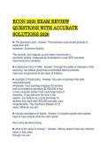 ECON 2020 EXAM REVIEW QUESTIONS WITH ACCURATE SOLUTIONS 2026&period;pdf&NewLine;&NewLine;