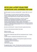 ECON 2020 LATEST EXAM PREP QUESTIONS AND ANSWERS PDF 2026&period;pdf&NewLine;&NewLine;