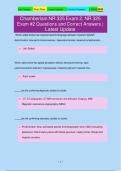 Chamberlain NR 325 Exam 2&comma; NR 325 Exam &num;2 Questions and Correct Answers &vert; Latest Update