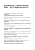 FUNDAMENTALS OF NEUROBIOLOGY EXAM 1 QUESTIONS AND ANSWERS &lpar;GRADED A&rpar;