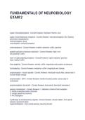FUNDAMENTALS OF NEUROBIOLOGY EXAM 2 QUESTIONS WITH CORRECT ANSWERS