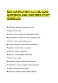 NLN PAX PRACTICE ACTUAL EXAM QUESTIONS AND COMPLETE STUDY GUIDE 2026&period;pdf&NewLine;&NewLine;