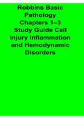 Robbins Basic Pathology Chapters 1&ndash;3 Study Guide Cell Injury Inflammation and Hemodynamic Disorders High Yield Concepts and Exam Review Workbook 2025&sol; 2026
