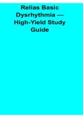 Relias Basic Dysrhythmia High Yield Study Guide ECG Interpretation Cardiac Rhythms and Arrhythmia Recognition Nursing Exam Prep Workbook 2025&sol; 2026