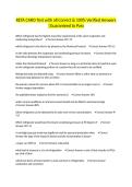 RETA CARO Test with all Correct & 100&percnt; Verified Answers &vert;Guaranteed to Pass