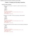 Test Bank&colon; Fundamental Accounting Principles &lpar;23rd Edition&rpar; &ndash; Wild&comma; Shaw&comma; & Chiappetta &vert; Analyzing and Recording Transactions