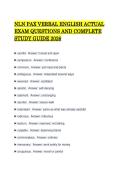 NLN PAX VERBAL ENGLISH ACTUAL EXAM QUESTIONS AND COMPLETE STUDY GUIDE 2026&period;pdf&NewLine;&NewLine;