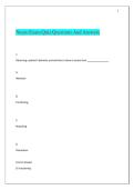 Neuro Exam Quiz Questions And Answers