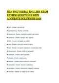 NLN PAX VERBAL ENGLISH EXAM REVIEW QUESTIONS WITH ACCURATE SOLUTIONS 2026&period;pdf&NewLine;&NewLine;