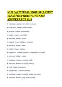 NLN PAX VERBAL ENGLISH LATEST EXAM PREP QUESTIONS AND ANSWERS PDF 2026&period;pdf&NewLine;&NewLine;