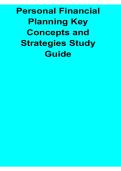 Personal Financial Planning Key Concepts and Strategies Study Guide Budgeting Credit Management Savings Investment and Debt Reduction Workbook 2025&sol; 2026