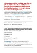 Florida Construction Business and Finance &lpar;36-FL-CN&rpar; Practice Exam 2026 &vert; Actual Exam Questions with Correct Answers & Detailed Explanations &vert; Graded A&plus; Study Guide for Licensing Success