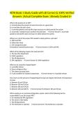 RETA Book 1 Study Guide with all Correct & 100&percnt; Verified Answers &vert;Actual Complete Exam &vert;Already Graded A&plus;