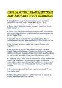OSHA 10 ACTUAL EXAM QUESTIONS AND COMPLETE STUDY GUIDE 2026&period;pdf&NewLine;&NewLine;