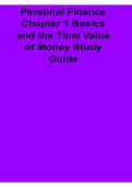 Personal Finance Chapter 1 Basics and the Time Value of Money Study Guide Financial Planning Interest Compounding and Money Management Workbook 2025&sol; 2026
