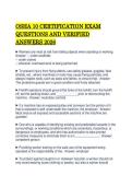 OSHA 10 CERTIFICATION EXAM QUESTIONS AND VERIFIED ANSWERS 2026&period;pdf&NewLine;&NewLine;