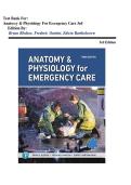 Test Bank for Anatomy & Physiology for Emergency Care&comma; 3rd Edition &lpar;Bledsoe&comma; 2026&rpar;&comma; All Chapters 1-20&comma; Updated