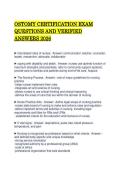 OSTOMY CERTIFICATION EXAM QUESTIONS AND VERIFIED ANSWERS 2026&period;pdf&NewLine;&NewLine;