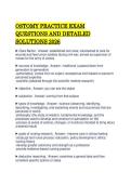 OSTOMY PRACTICE EXAM&NewLine;QUESTIONS AND DETAILED&NewLine;SOLUTIONS 2026