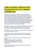UNMC JR SPRING CERTIFICATION EXAM QUESTIONS AND VERIFIED ANSWERS 2026&period;pdf&NewLine;&NewLine;