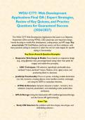 WGU C777&colon;  Web Development Applications Final OA &vert; Expert Strategies&comma; Review of Key Quizzes&comma; and Practice Questions for Guaranteed Success &lpar;2026&sol;2027&rpar;&NewLine;&NewLine;