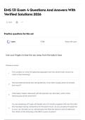 EMS 131 Exam 4 Questions And Answers With Verified Solutions 2026