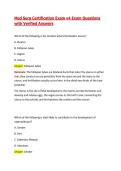 Med Surg Certification Exam v4 Questions with Verified Answers&vert; 2026&sol;27
