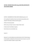 AHIP 2026 - MEDICARE FRAUD&comma; WASTE&comma; & ABUSE FINAL EXAM 2026 WITH 100- ACCURATE