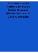 Introduction to Pathology Study Guide Disease Mechanisms and Core Concepts Cell Injury Inflammation Adaptation and Healing Workbook 2025&sol; 2026