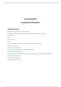Revision for Component 2 Politics