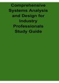 Comprehensive Systems Analysis and Design for Industry Professionals Study Guide SDLC UML Requirements Engineering and System Modeling Workbook 2025&sol; 2026