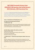 A PACKAGE DEAL FOR EMT FISDAP VERSIONS WITH DETAILED VERIFIED SOLUTIONS &sol;A GRADE ASSURED