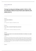 Portage Learning MICRO 100 microbiology EXAM A&plus; GRADE ASSURED COMPLETE SOLUTIONS AND VERIFIED ANSWERS