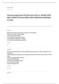 NCLEX RN pharmacology EXAM A&plus; GRADE ASSURED COMPLETE SOLUTIONS AND VERIFIED ANSWERS