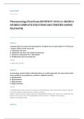 NCLEX RN pharmacology EXAM A&plus; GRADE ASSURED COMPLETE SOLUTIONS AND VERIFIED ANSWERS