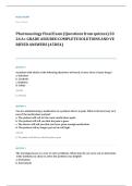 NCLEX RN pharmacology EXAM A&plus; GRADE ASSURED COMPLETE SOLUTIONS AND VERIFIED ANSWERS