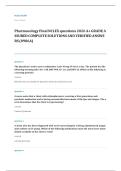 NCLEX RN pharmacology EXAM A&plus; GRADE ASSURED COMPLETE SOLUTIONS AND VERIFIED ANSWERS