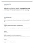 NURS 6501 advanced pathophysiology EXAM A&plus; GRADE ASSURED COMPLETE SOLUTIONS AND VERIFIED ANSWERS