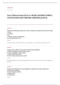 CCRN adult EXAM A&plus; GRADE ASSURED COMPLETE SOLUTIONS AND VERIFIED ANSWERS