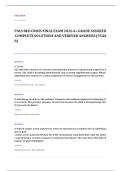 PALS written EXAM A&plus; GRADE ASSURED COMPLETE SOLUTIONS AND VERIFIED ANSWERS