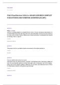 PALS written EXAM A&plus; GRADE ASSURED COMPLETE SOLUTIONS AND VERIFIED ANSWERS