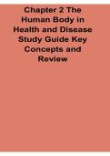 Chapter 2 The Human Body in Health and Disease Study Guide Key Concepts and Review Anatomy Physiology and Disease Mechanisms Workbook 2025&sol; 2026