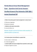 Florida Natural Areas Weed Management &NewLine;Exam Questions And Correct Answers &NewLine;&lpar;Verified Answers&rpar; Plus Rationales 2026 Q&A &vert; &NewLine;Instant Download Pdf