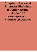 Chapter 1 Personal Financial Planning in Action Study Guide Key Concepts and Practice Questions Budgeting Saving Credit and Money Management Workbook 2025&sol; 2026