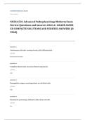 NURS 6501 advanced pathophysiology EXAM A&plus; GRADE ASSURED COMPLETE SOLUTIONS AND VERIFIED ANSWERS