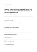 NURS 6501 advanced pathophysiology EXAM A&plus; GRADE ASSURED COMPLETE SOLUTIONS AND VERIFIED ANSWERS