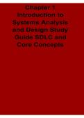 Chapter 1 Introduction to Systems Analysis and Design Study Guide SDLC and Core Concepts Requirements Analysis and System Development Workbook 2025&sol; 2026