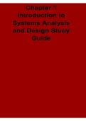 Chapter 1 Introduction to Systems Analysis and Design Study Guide SDLC Core Concepts Requirements and System Development Workbook 2025&sol; 2026
