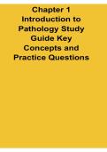 Chapter 1 Introduction to Pathology Study Guide Key Concepts and Practice Questions Disease Mechanisms Cellular Pathology Workbook 2025&sol; 2026